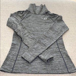 Under Armour Cold Gear Long Sleeve Top, Grey, Size L